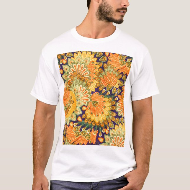 Vintage cloth pattern: close-up texture. T-Shirt (Front)