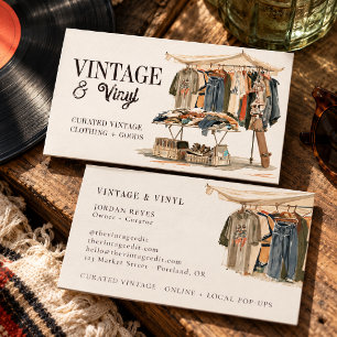 Vintage Clothing Shop Business Card