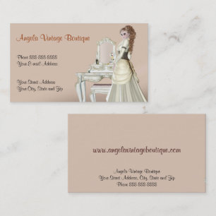 Vintage Clothing Thrift Shop Boutique Business Card