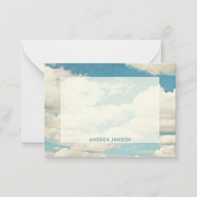 Vintage cloud  card (Front)