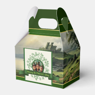 Vintage Clover St Patrick's Day Landscape GFB Favour Box