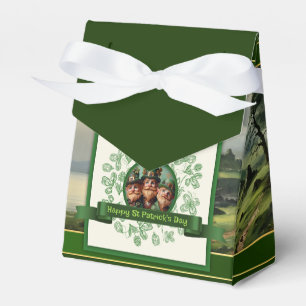 Vintage Clover St Patrick's Day Landscape TFB Favour Box