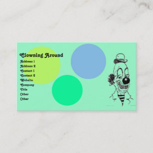 Vintage Clown Business Card