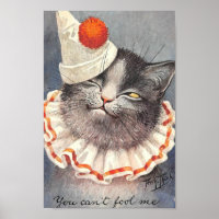 Vintage Clown Cat