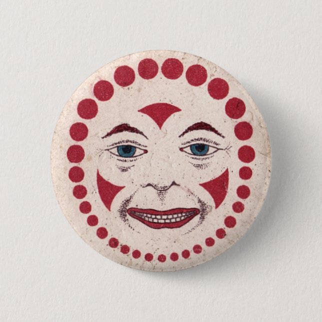 Vintage Clown Disc 6 Cm Round Badge (Front)