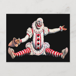 Vintage Clown Postcard