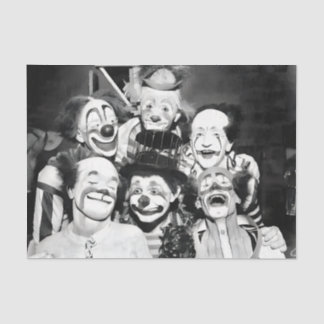 Vintage Clowns Tissue Paper