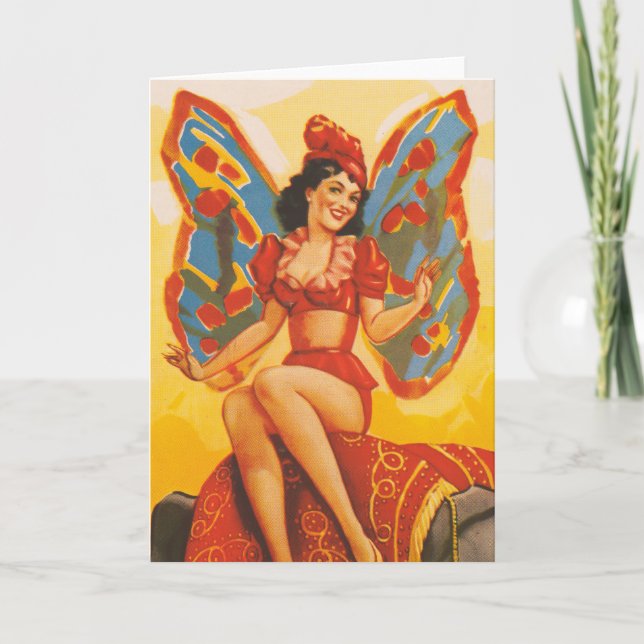 Vintage Clyde Beatty Circus Poster Card (Front)