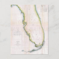 Vintage Coast of Florida Survey Map