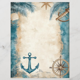 Vintage Coastal Ocean Beach Scrapbook Junk Journal