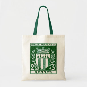 Vintage Coat of Arms Rennes, France Tote Bag