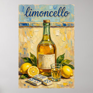 Vintage Cocktail Mahjong Retro Poster