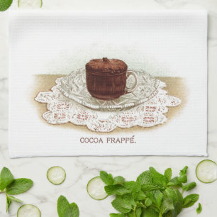 Vintage cocoa kitchen towel