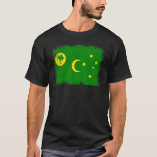 Vintage Cocos Keeling Islands Flag Cocos Island T-Shirt