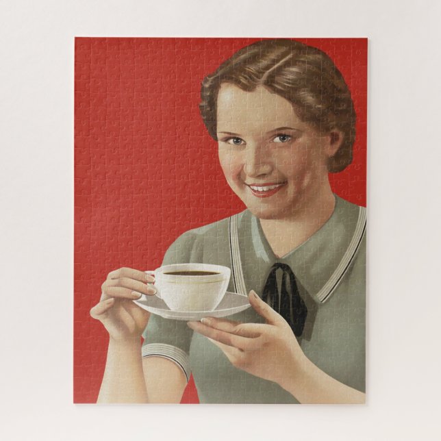 Vintage Coffee Advertisement Jigsaw Puzzle (Vertical)