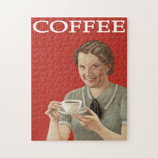 Vintage Coffee Advertisement Jigsaw Puzzle (Vertical)