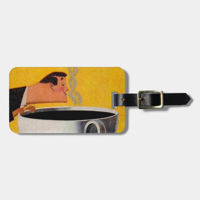 Vintage Coffee Advertisement Luggage Tag (Front Horizontal)