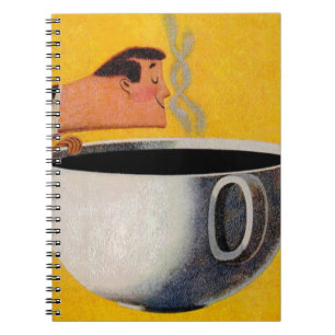 Vintage Coffee Advertisement Spiral Notebook