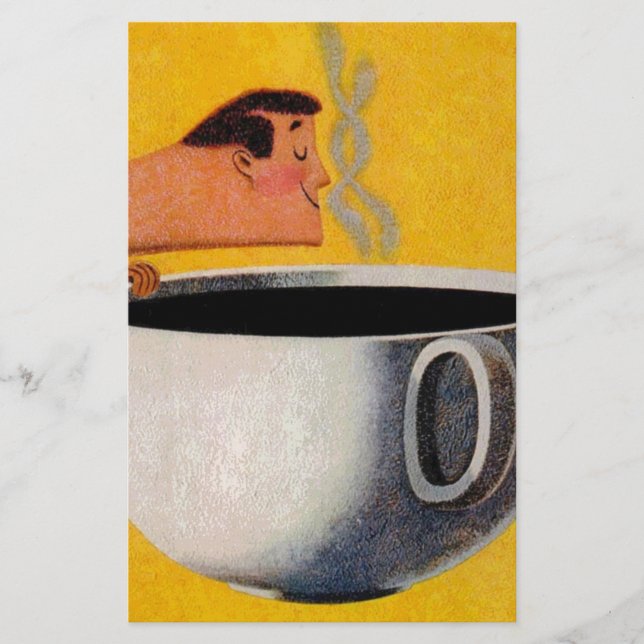 Vintage Coffee Advertisement Stationery (Front)