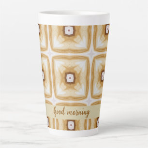 Vintage Coffee christmas Xmas pattern Variant 3 Latte Mug