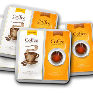 Vintage Coffee Cork Coaster Set Coffee Brand