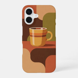 Vintage Coffee Cup Poster iPhone 16 Case