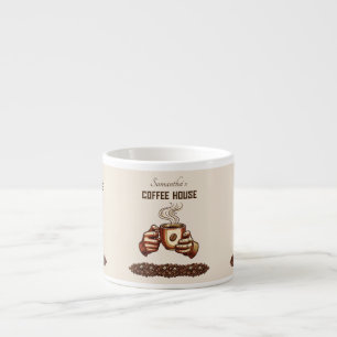 Vintage Coffee Cup Terracotta Cafe Branding