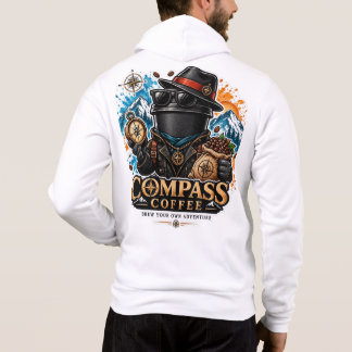 Vintage Coffee Explorer Graphic Hoodie