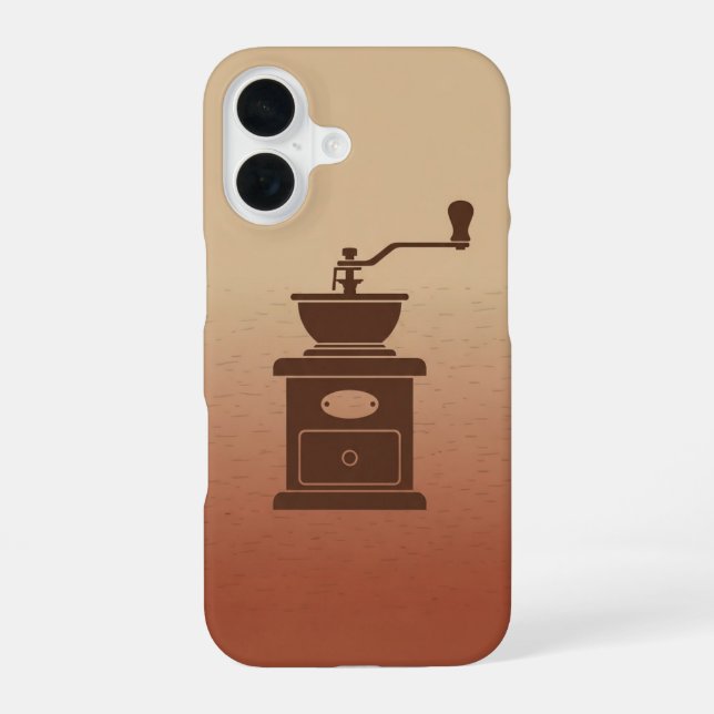 Vintage Coffee Grinder iPhone 16 Case (Back)