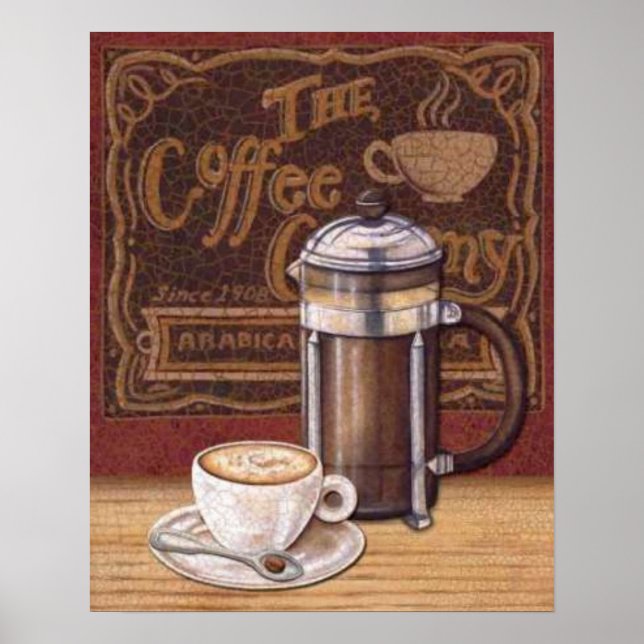 Vintage Coffee Poster (Front)