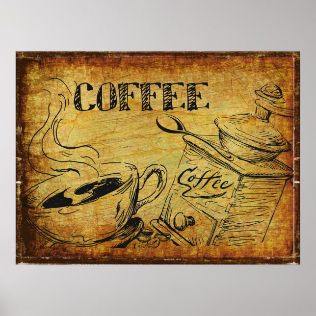 Vintage coffee poster (Front)