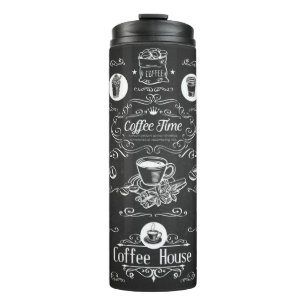 Vintage Coffee Time Thermal Tumbler