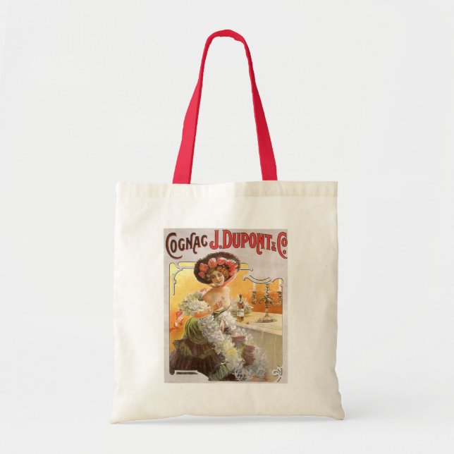 Vintage Cognac Advertisement Tote Bag (Front)