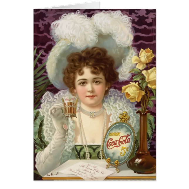 Vintage cola greeting card (Front)