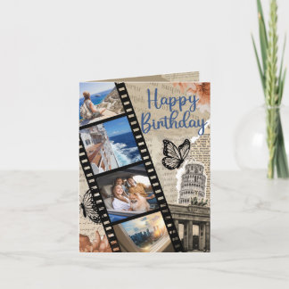 Vintage Collage Birthday Card