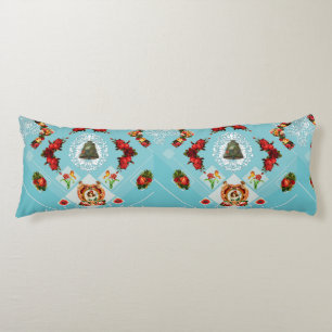 Vintage collage body cushion