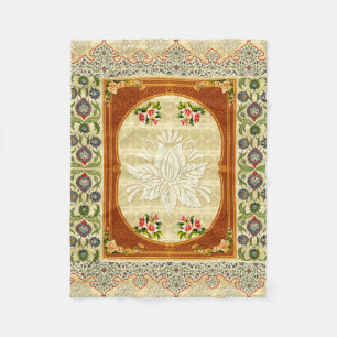Vintage collage fleece blanket