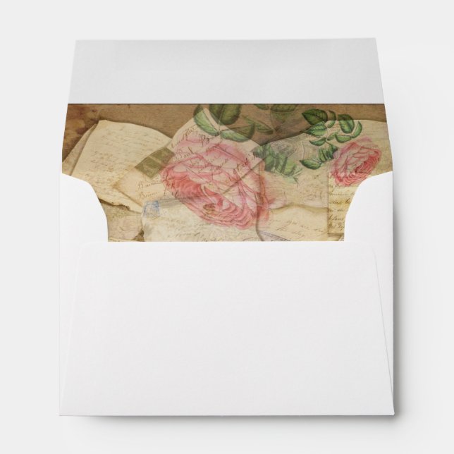 Vintage Collage, French Letters and Post Cards Envelopes (Back (Bottom))