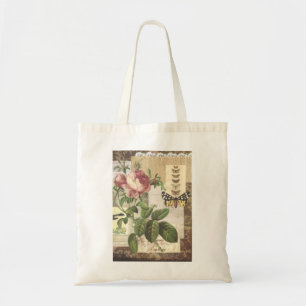 Vintage Collage in brown Magazine Tote Bag