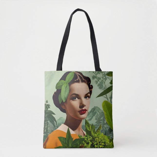 Vintage collage Tote Bag (Front)
