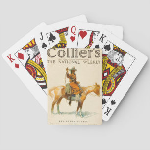 "Vintage Colliers Magazine Cover" Playing Cards