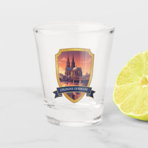Vintage Cologne Cathedral Germany Travel Shot Glass