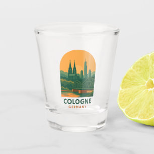 Vintage Cologne Germany Shot Glass – Retro Europe