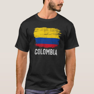 Vintage Colombia Flag For Colombian T-Shirt
