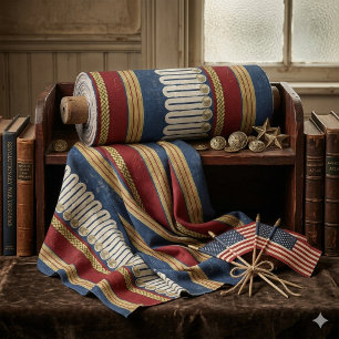 Vintage Colonial Brass and Braid ID1309 Fabric