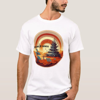 VINTAGE COLONIZE MARS  T-Shirt
