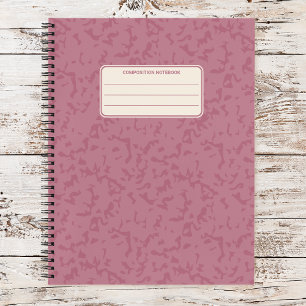 Vintage Color Marble Pattern Speckled Notebook