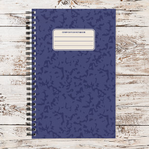 Vintage Color Marble Pattern Speckled Notebook