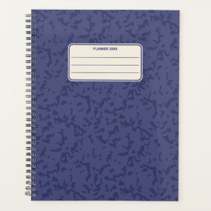 Vintage Color Marble Pattern Speckled Yearly Planner
