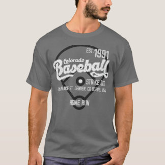 Vintage Colorado Baseball Est 1991 Baseball Fan T-Shirt